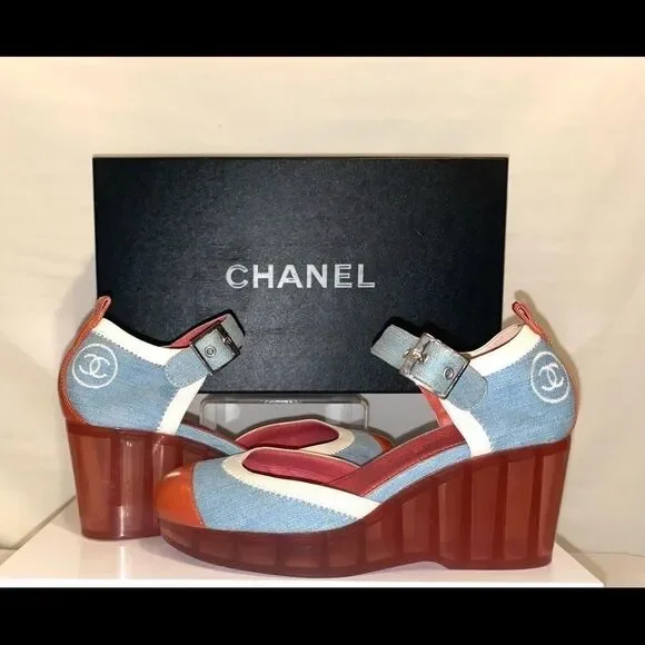 Authentic Chanel Wedges - Picture 7 of 7